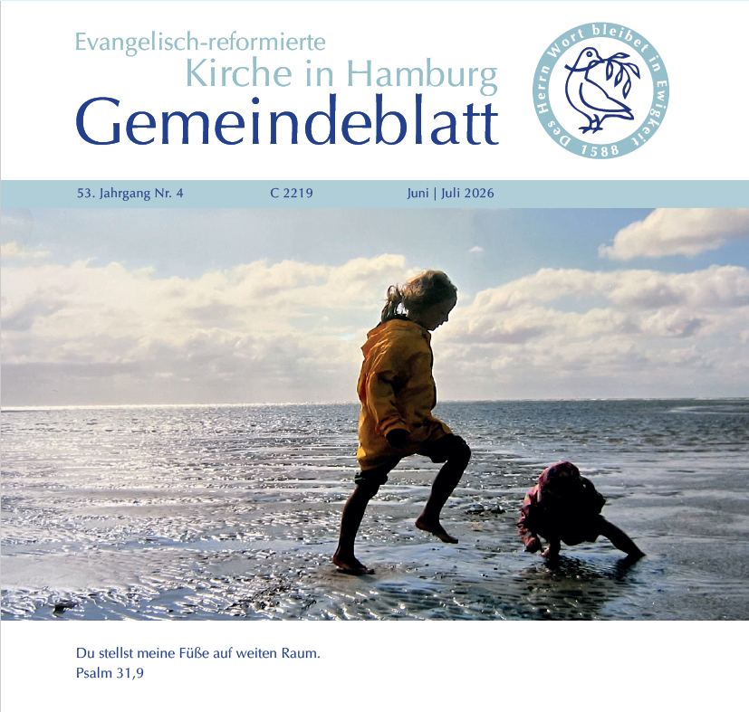 Titelseite Gemeindeblatt der Evangelisch-reformierten Kirche in Hamburg, Juni 2026